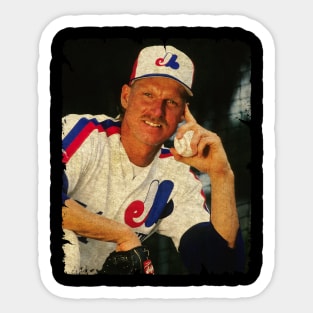 Randy Johnson in Montreal Expos Sticker